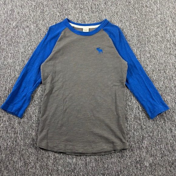 Abercrombie & Fitch Other - Y2K Abercrombie & Fitch Big Moose Raglan Baseball Tee Grey Blue Unisex Small